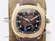 PPF Patek Philippe Aquanaut Chronograph 5968 rose gold brown dial Replica Watch (4)_th.jpg